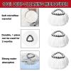 8 Pack Spin Mop Replacement Heads, 100% Microfiber Spin Mop Refill for Easy Wring Compatible with Triangle Spin Mop, 360 Degree Spinning Mop Replace Head for Floor Cleaning view 4