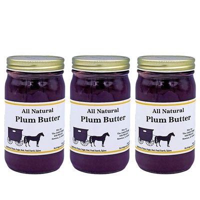 All Natural Fruit Butters 8 oz. (Plum (3 Jars))