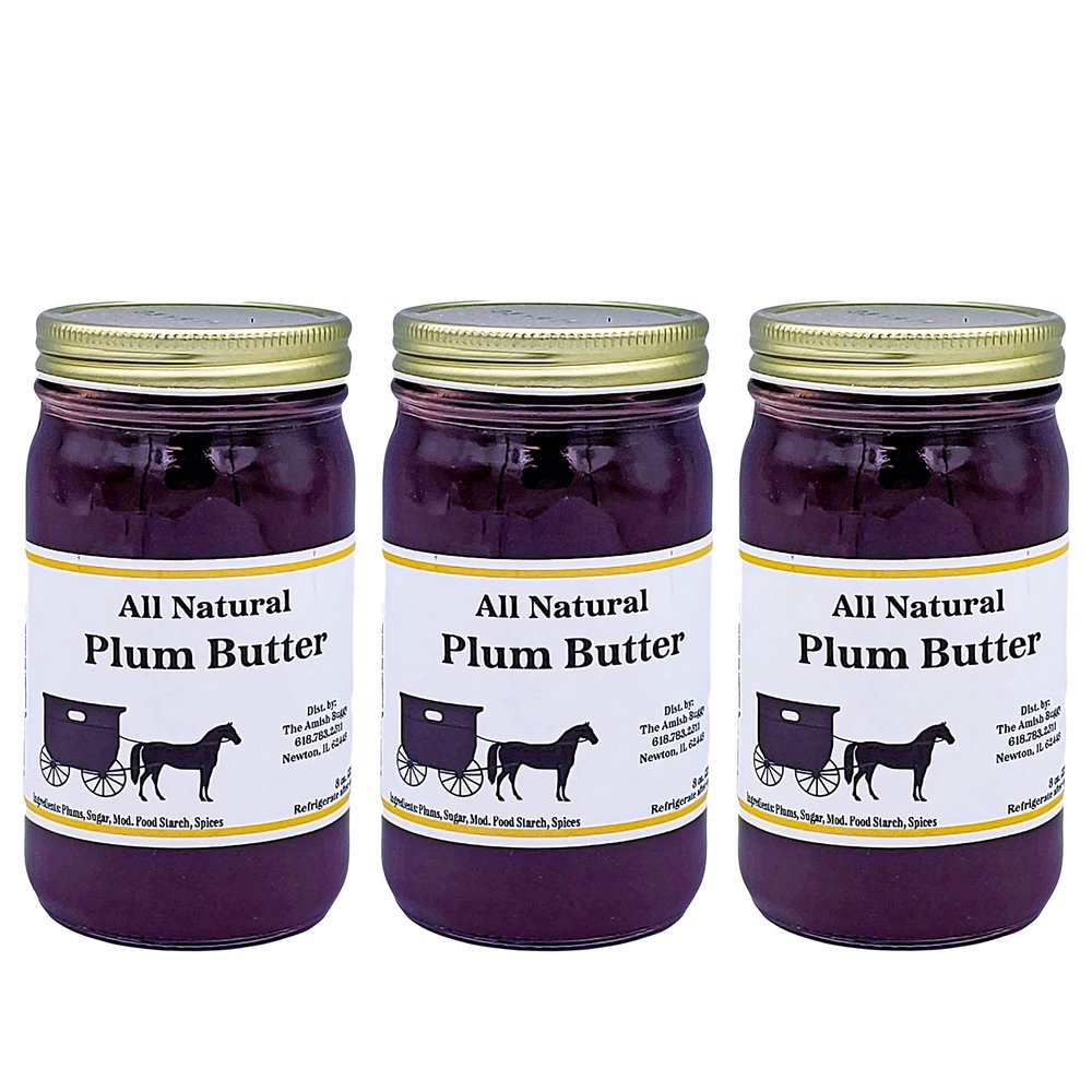 All Natural Fruit Butters 8 oz. (Plum (3 Jars))