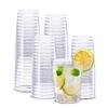 SETUP Clear Hard Plastic Cups/Tumblers [10 oz. - 200 Count] Small Disposable Party Cocktail Glasses view 1