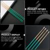 10Pcs Bamboo Ear Picks with Anti-Skid Handle Ear Wax Removal Tools for Home Use Premium Cleaning Tools for view 2