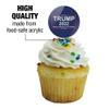 GRAPHICS & MORE Trump 2022 Cupcake Picks Toppers Decoration Set of 6 view 3