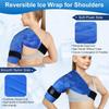 Atsuwell Neck Shoulder Ice Pack Wrap for Injuries Reusable Gel, Cold Compress Therapy for Swelling, Bruises, Sprain, Surgery Recovery view 2