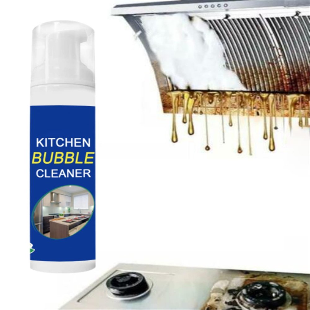 Foam Rust Remover Kitchen All-purpose Cleaning Bubble Spray, Multi-purpose Foam Kitchen Grease Cleaner, Rinse-free Cleaning Spray for Hood,pots,grill,sink (100ml)