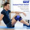 NEWGO Knee Ice Pack Wrap, Ice Pack for Knees Cold Compression Therapy for Knee Replacement Surgery, Arthritis Pain, ACL, Swelling, Sports Injuries (21.7" x 9.8") - Blue view 2