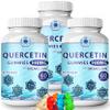 (3Pack) Quercetin Gummies - Quercetin with Bromelain Vitamin C + Zinc Vitamin D3  Chewable Quercetin 900mg Supplements - Quercetin for Kids and Adults (3) view 1