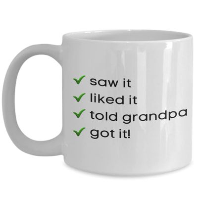 Gift for Grandpa, Grandpa coffee mug gift, Gift from grandkids, Best Grandpa mug, Grandpa gift cup