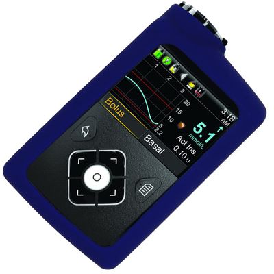 usastar-SNK Premium Soft Silicone case for Medtronic Minimed Insulin Pump 630G/ 640G/ 670G/770G /780G(All Model) (Navy)