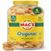 Mac's Original Fried Pork Skins - Original Flavored Chicharrones Pork Rinds - Low Carb, Gluten-Free, Keto-Friendly Snack- 7.5oz (6-Pack) view 1