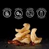 PORQ Artisanal Fried Pork Rinds, Smoky Black Pepper & Sea Salt with Smoke Flavor Added, Gluten Free & Keto Friendly Snack, 2-Ounce Bag (Pack of 3) view 4