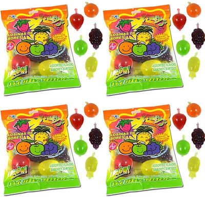 Din Don Fruity's JU-C Jelly Fruit Snacks Pack of 4 - 3 pack, 3 pack - 11.3 Ounce (Pack of 4)