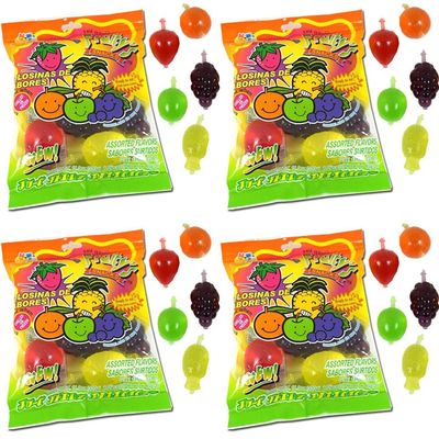 Din Don Fruity's JU-C Jelly Fruit Snacks Pack of 4 - 2 pack, 2 pack - 11.3 Ounce (Pack of 4)