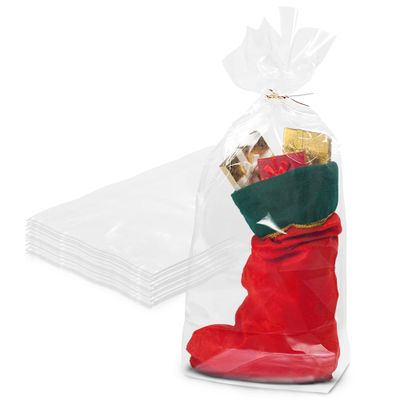 PUREVACY Thick Plastic Bread Bags for Homemade Bread, 8 x 4 x 18 Inches. Pack of 100 Clear Sourdough Bread Bags for Homemade Gift Giving. Bakery Bags for Bread.