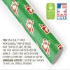 Cute African American Christmas Wrapping Paper, Premium Black Santa X-mas Gift Wrap, Inclusive Holiday Party Decoration Decor (12 foot x 30 inch roll) view 4