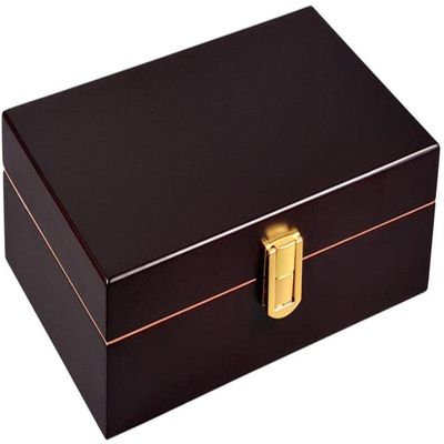 HongLianRiven Cigar Box Humidor Cigar Portable Travel Cigar Humidifier Portable Cigar Storage Box Humidifier (Color : Red, Size : 22.86cm14.2cm6.86cm)