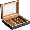 HongLianRiven Cigar Box Humidor Humidity Humidor, Display Cigar Storage Display Box, Desktop Humidor with Separator view 1