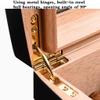 Cigar Box Humidor Transparent Sunroof Moisturizing Box Cedar Cigar Hollow Partition Hygrometer Humidifier (Color : Black, Size : 302511cm) view 3