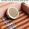 Cigar Box Humidor Transparent Sunroof Moisturizing Box Cedar Cigar Hollow Partition Hygrometer Humidifier (Color : Black, Size : 302511cm) view 4