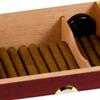 HongLianRiven Cigar Box Humidor Large Capacity Paint Cigar Case Cedar Solid Wood Lightweight Travel Wooden (Color : Red, Size : 26cm22cm11cm) view 2