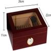 HongLianRiven Cigar Box Humidor Large Capacity Paint Cigar Case Cedar Solid Wood Lightweight Travel Wooden (Color : Red, Size : 26cm22cm11cm) view 3