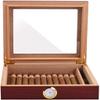 Cigar Box Humidor Cigar Humidor, Cigar Storage Box with High Transparency Skylight, Wooden Cigar Box view 3
