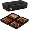 HongLianRiven Cigar Box Humidor Portable Travel Cigar Storage Bag, Wooden Humidor with Built-in Cedar Wood Moisturizing Tank view 4