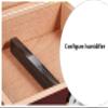 HongLianRiven Cigar Box Humidor Cigar Box Cigar Moisturizing Humidity Cigar Seasoning Box Cigar Cabinet Cigar (Color : Red, Size : 25.922.16.6cm) view 4