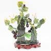 Vintage Chinese Carved Semi Precious Stone Grapes Bonsai Tree # 2016 view 2