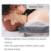 ZCBYBT CPR Artificial Respiration Teaching Dummy Medical First Aid Skills Training Teaching Aid with Counting, Pressing Display, and Blowing Display Functions view 2