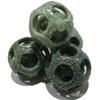 2" Natural Green Jade Stone Carved Nesting Baoding Balls, 2PCS Chinese Stress Balls Hand Therapy Exercise Balls Massage Balls M38 view 1
