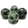 2" Natural Green Jade Stone Carved Nesting Baoding Balls, 2PCS Chinese Stress Balls Hand Therapy Exercise Balls Massage Balls M38 view 4