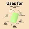 Maax Caffeine Energy Gum | Focus Gum | 125mg of caffeine per piece | Spearmint | 125 total pieces per bag view 2
