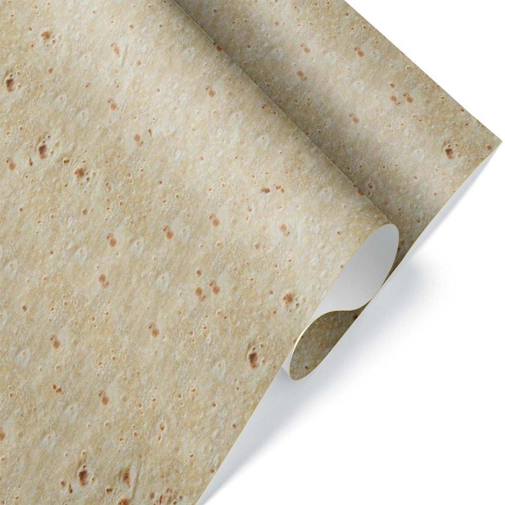 Funny Weird Tortilla Burrito Lover Gift Wrap Premium Wrapping Paper Christmas Birthday Party Decoration (12 foot x 30 inch roll)