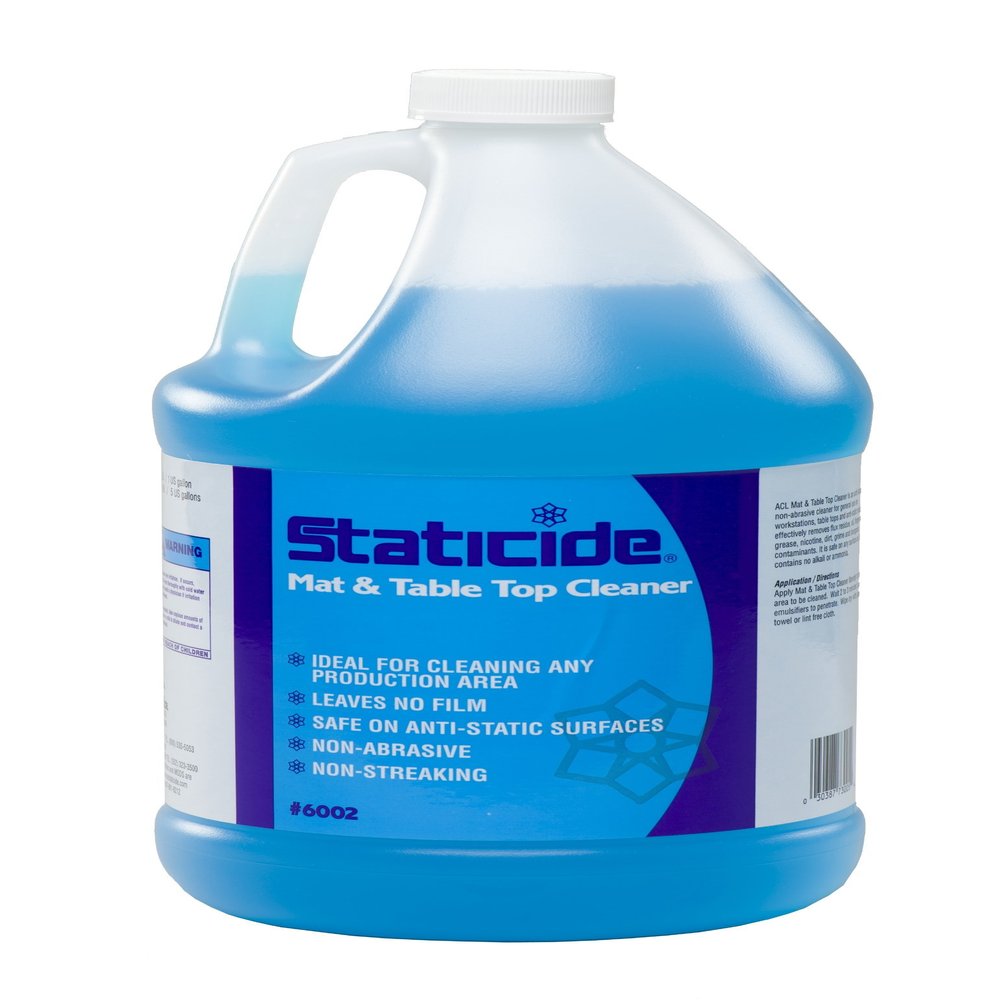 ACL Staticide Mat and Table Top Cleaner,Liquid,1 gal. (6002), Pack of two
