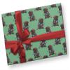 Black Pug Christmas Wrapping Paper, Premium X-Mas Lights Dog Gift Wrap, Cute Puppy Holiday Party Decoration Decor (One 20 inch x 30 inch sheet) view 3