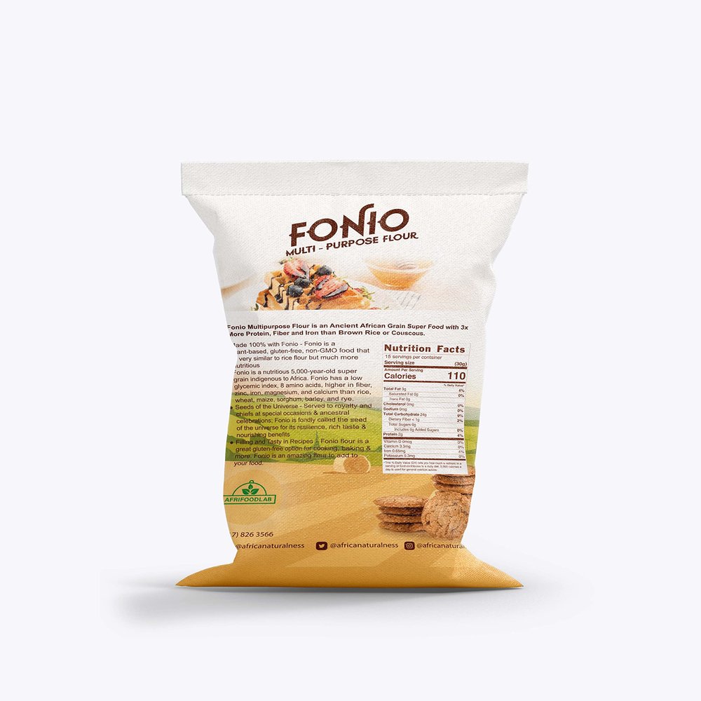 All Natural, Fine Quality Super-PREMIUM Cassava Grits (Coarse Garri). Gluten-Free (2.20LBS)