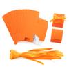 AWELL Orange Gift Candy Box Bulk 2x2x2 inches with Orange Ribbon Party Favor Box for Graduation Halloween Party,Pack of 50 view 3