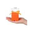 AWELL Orange Gift Candy Box Bulk 2x2x2 inches with Orange Ribbon Party Favor Box for Graduation Halloween Party,Pack of 50 view 4