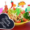 100 Pcs Fiesta Cupcake Topper Mexican Theme Cake Decoration Toppers Fiesta Party Decorations Mexican Decorations Taco Llama Sombrero Cactus for Summer Party Supplies view 2