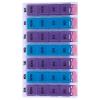 1set Portable Colorful Vitamin Organizer Compartments Easy Use Pill Dispenser for Daily Medication Management Lightweight Travel Case for Vitamins and view 1