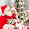 Set of 2, Personalized Santa Sack w/Drawstring - Name & Penguin, Deer, Snowman Designs - Custom Family Christmas Bag for Holiday Presents, 27" x 20" Canvas Santa Gift Bag - Delivery from Santa view 4