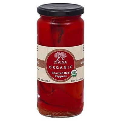 Divina, Fire Roasted Red Peppers, 16.2 Ounce