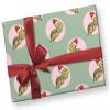 Green and Pink Santa Turtle Christmas Wrapping Paper, Premium X-Mas Sea Gift Wrap, Ocean Theme Holiday Party Decoration Decor (12 foot x 30 inch roll) view 3