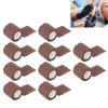 10Pcs Self Adhesive Bandage Wrap, Self Adherent Cohesive Wrap Bandages, Multifunction Disposable Shockproof Anti Slip Tattoo Handle Strap Sports Wrap Tape for Knee Wrist Ankle Sprains &(Coffee color) view 2