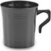 192 8 oz Plastic Coffee Cups Teacup Black Coffee Mugs Reusable Black Coffee Cup Recyclable Disposable Coffee Cups Plastic Coffee Mugs Cappuccino Cups Plastic Mugs Espresso Cups Tea Cups Wedding Party view 1