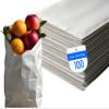 10LB White Paper Bags - Pack of 100, Regular Size, Great for Takeout Orders, Lunch Bags (6.3" X 4.4" X 13.4") - Durable, Reusable, Recyclable & Biodegradable, Ideal for Concessions, Cafes, and Delis view 1