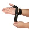 Domaste Pickleball Wrist Brace Support for Tennis, Ultra Thin Elastic Wrist Wraps, Lightweight, Breathable and Skin Friendly (Black/Right/One Size) view 2