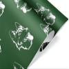 Green and White German Shepherd Wrapping Paper, Premium Dog Gift Wrap, Puppy Theme Christmas Birthday Party Decoration (12 foot x 30 inch roll) view 1