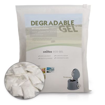 smillsu Urine Super Absorbent, Solidifier - 50 Pack - Pee Powder Liquid Waste Gelling and Deodorizing Powder, Urine Absorber Emergency Toilet Waste