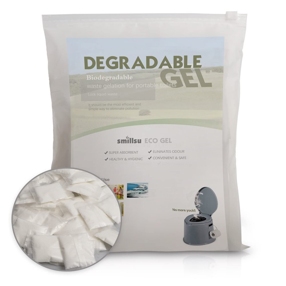 smillsu Urine Super Absorbent, Solidifier - 50 Pack - Pee Powder Liquid Waste Gelling and Deodorizing Powder, Urine Absorber Emergency Toilet Waste